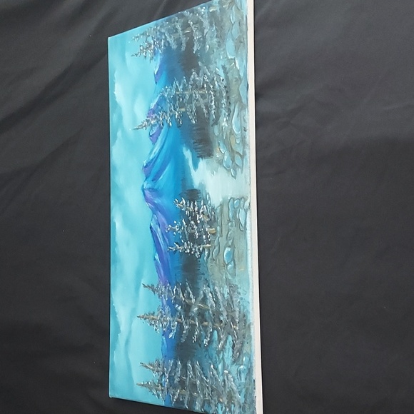 'A path to somewhere' original art, Oil on canvas 10"×20" - Picture 3 of 3